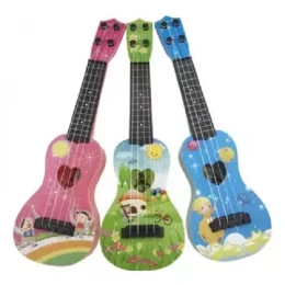 Cute cartoon educational 10 inch musical toy ukulele mini guitar toy