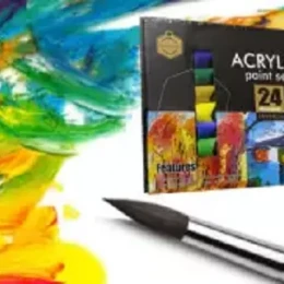 24 Colors Acrylic Paints Set to Paint Crafts Acrylic Painting Graffiti for Kids and Artist Paint Techniques for Beginners, Tube Set for Professional painting