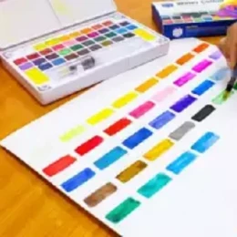 Keep Smiling Watercolors Cake Paint 36 Color Box For Professional Artists