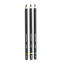 Camel Black medium/soft/hard charcoal pencils