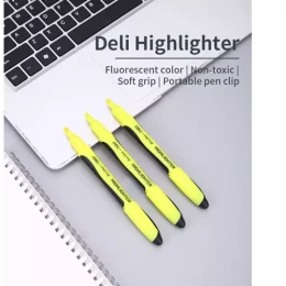 Deli Pen Style Highlighter,Yellow (U35170) 1-5mm - 1 Pcs