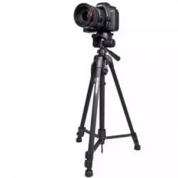 Tiktok Tripod 3120 Camera Stand with Phone Holder Clip --- Black