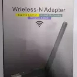 Hi Speed Alfa Net Wifi Fixed 3Dbi Antenna Wireless-N USB Adapter Model-W007 - Black