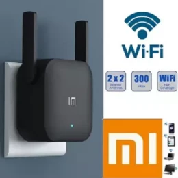 WiFi Amplifier Pro 300Mbps Router Network Expander Repeater Power Extender Roteador 2 Antenna - Black