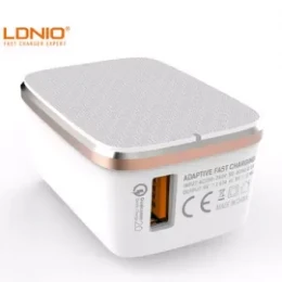 LDNIO Quick Charge 3A Charger with Type-C Cable EU (A1204Q) - White