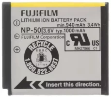 Fujifilm NP-50  --Fujifilm Lithium Ion Rechargeable Battery for Fuji F60fd F50fd