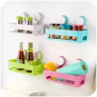 Bathroom shelf basket rack wall hanging