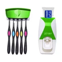 Toothpaste Dispenser with brush Holder