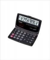 Solar and Battery Portable Large Display Basic Calculator - Black Color