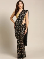 Printed Silk Saree With Blouse Piece For Women hb-32