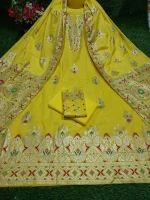 Unstitched Fashionable and Georgious High Quality fabrics and Screen Printed Pure Cotton Salwar Kameez For Woman hb-004