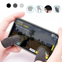 2 Pcs PUBG Finger Sleeves - Black Color /Mobile Gaming Finger