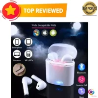 i7s TWS Wireless Bluetooth Earbuds with Charging case -White