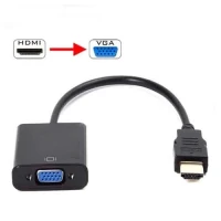 1080P HDMI Male to VGA Female Video Cable Cord Converter Adapter For PC HDTV TV