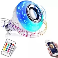 Smart Led Remote Control Bluetooth Speaker Music Bulb - AC, RGB remote control Bluetooth music bulb lamp, Led Music Bulb With Bluetooth Speaker