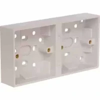 2 Gang MK Moulded Pvc Box