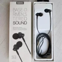 Remax RM 501 In Ear Earphone Stereo Headset Metal Body