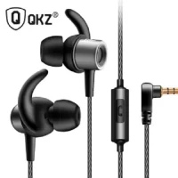 QKZ CK1 HD HiFi Earphone High Sensitivity fone de ouvido Special Edition Gold Plated Housing Double Drivers Noise Isolating