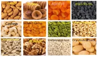 Dry Nuts Combo Twelve Item 1200 gm ( Apricot , Almond , Teen , Cashew , Walnut , Pumpkin Seed , Sunflower Seed , Black Kismis , Golden Kismis , Dry Alubukhara , Roasted Peanut Per item 100 gm pkt)