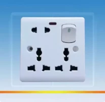 Multi Functional 8 pin Universal Wall Switch Socket with indicator