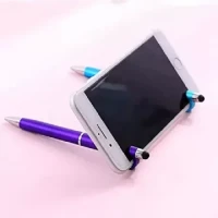 Universal 3 in 1 Capacitive Stylus Pen with Mobile Stand Holder, Writing Pen, Capacitive Pen for Mobile use, Compatible for Android Phones