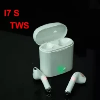 TWS i7s Double Dual Mini Earphone With Power Case-White