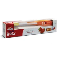 Meril Baby Gel Toothpaste Combo, Orange + Brush