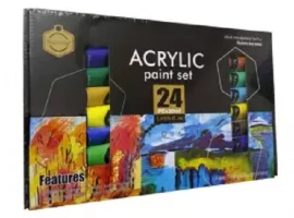 24 Colors Acrylic Paints Set to Paint Crafts Acrylic Painting Graffiti for Kids and Artist Paint Techniques for Beginners, Tube Set for Professional painting