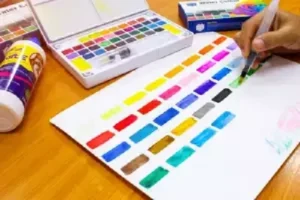 Keep Smiling Watercolors Cake Paint 36 Color Box For Professional Artists