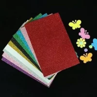 Self-Adhesive Glitter Foam Sheets A4 Size Sticky Back Pack of 10