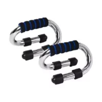 Combo Pack of 2 Pieces Push Up Bar - Silver and Black