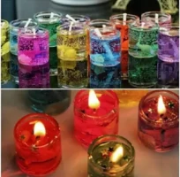 6Pcs Happy Birthday Gel Candle