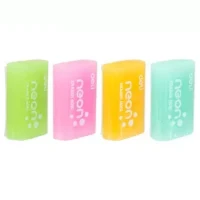 Deli EH01000 Neon Eraser 4 Pcs Combo