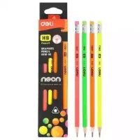 DELI Graphite Pencil Bright Neon Color 12pcs /pack HB EU51800