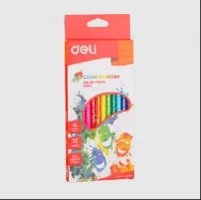 Deli EC00200 Rich Color Wooden Colored Pencil,12 colors