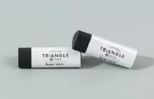 Guangbo black triangle eraser - 2 pcs