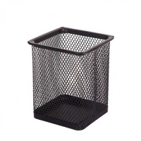 Mesh Steel Pen Stand - Black