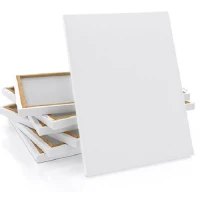 White Canvas Board for painting , suitable for all kinds of painting 10 x 10 inch - 1 pcs