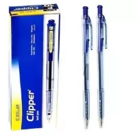 Dollar Clipper Ball Pen Blue -10 pcs pack