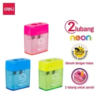 Deli 2 Hole Sharpener with Container E0526 - 3 pcs