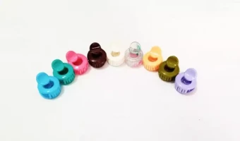 Mixed Color Plastic Hair Band Hair Clip For Women 4 pieces