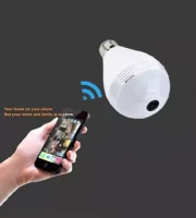 Wifi IP Camera Led-Bulb 360° Panoramic IP Camera 5in1 View 360° Fish-eye Camera