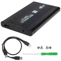 .5 Inch USB 2.0 Hard Drive Disk HDD External Enclosure Case (Multicolor)