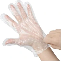 Famous Unisex PE Polythene Gloves, Poly Pack