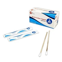 SWAB STICK WOODEN ZIP PACK 100pcs