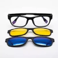 3 in 1 Magic Vision Stylish Sunglass with Night Vision