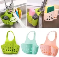 Kitchen Organiser Sink Caddy Drain Basket Hanging Strainer 1pcs