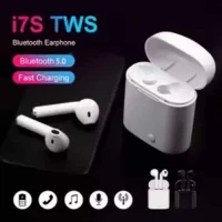 i7s TWS Wireless Bluetooth AirPods Earbuds with case -White