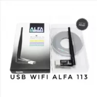 Hi Speed Alfa Net WiFi Fixed 3DBi Antenna Wireless-N USB Adapter Model-w007 - Black