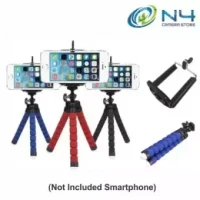 Great for taking picture-perfect selfies.Three flexible legs can be adjusted to any angles.Rounded feet can firmly grip any surfaces.Equipped with a detachable gimbals.Fit most cellphones.Crafted from high-grade rubber materials.Wear-resistant and durable